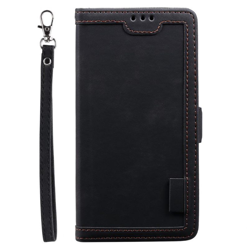 Folio-hoesje voor Samsung Galaxy A51 5G Met Ketting Vintage Kaarthouder
