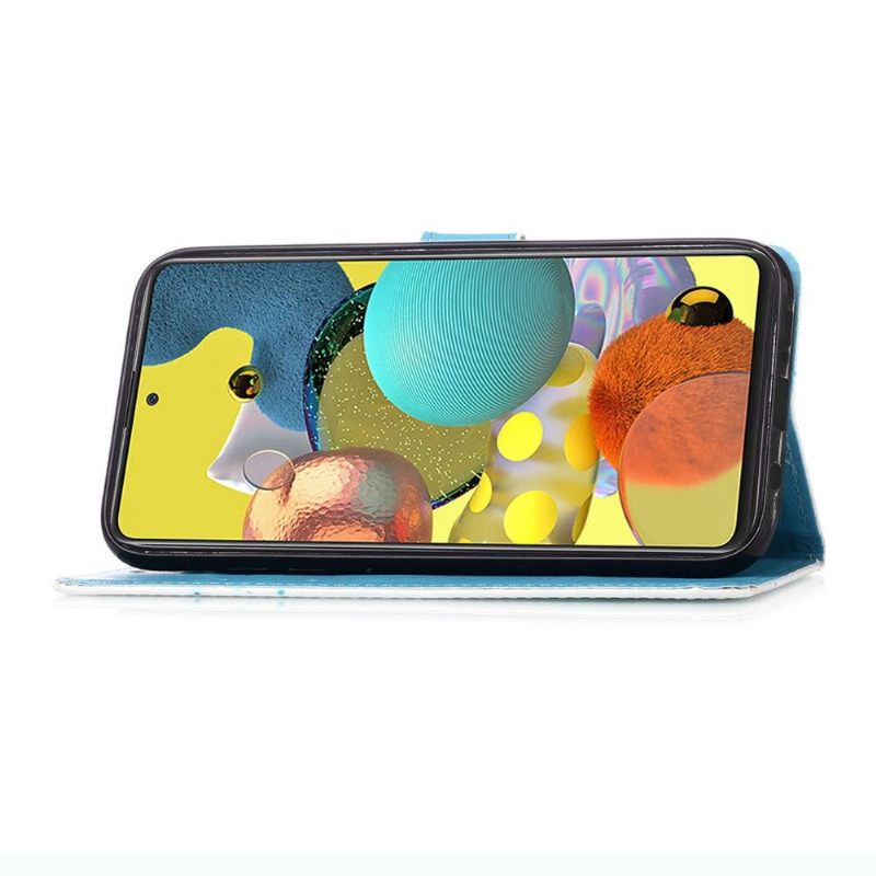 Folio-hoesje voor Samsung Galaxy A51 5G Panda-astronaut