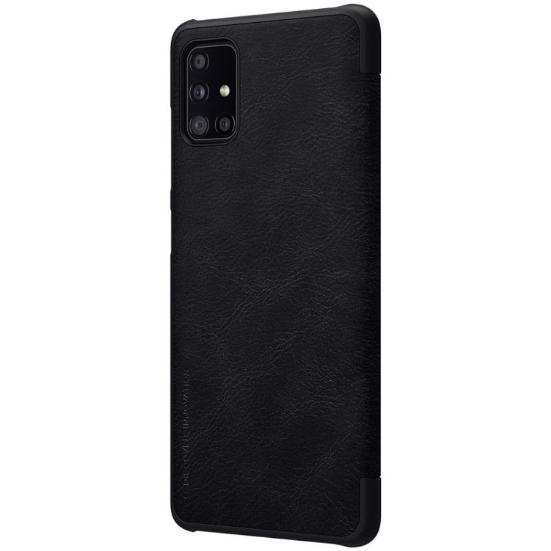 Folio-hoesje voor Samsung Galaxy A51 5G Qin-serie Leereffect