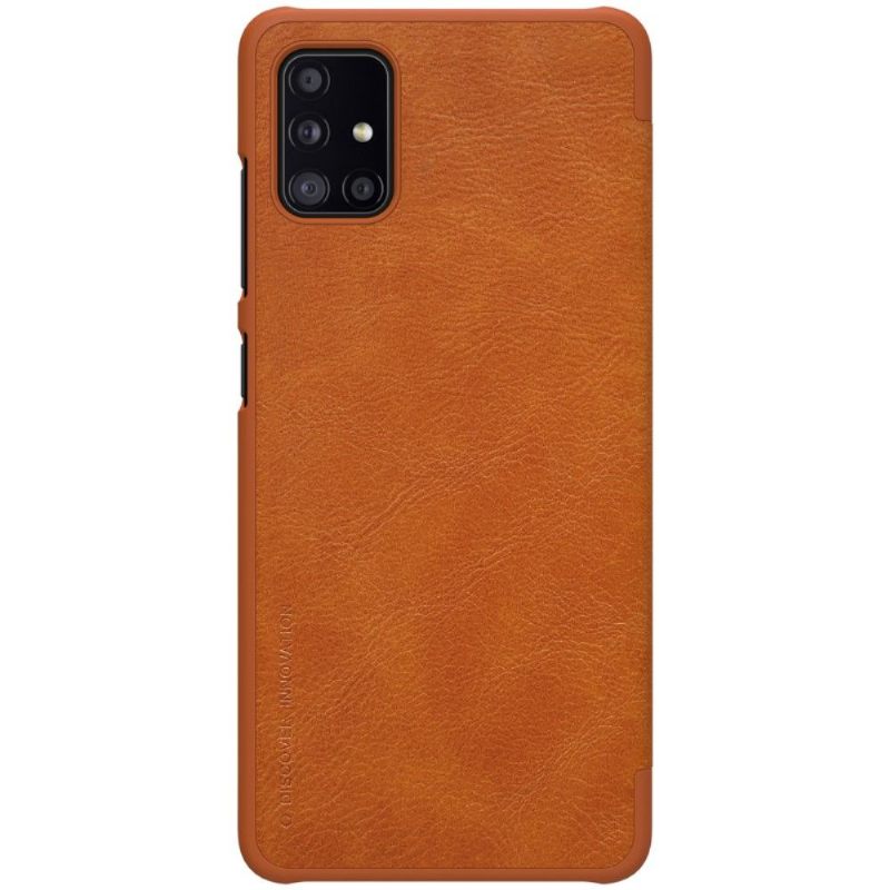 Folio-hoesje voor Samsung Galaxy A51 5G Qin-serie Leereffect
