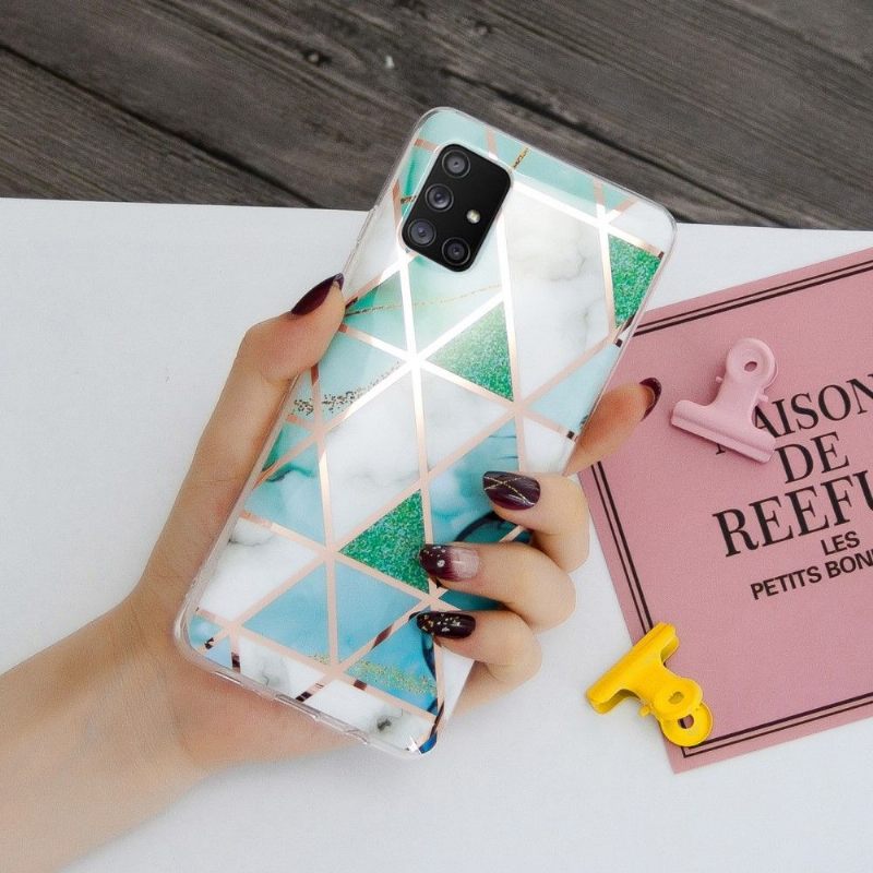 Hoesje voor Samsung Galaxy A51 5G Flexibele Geometrie