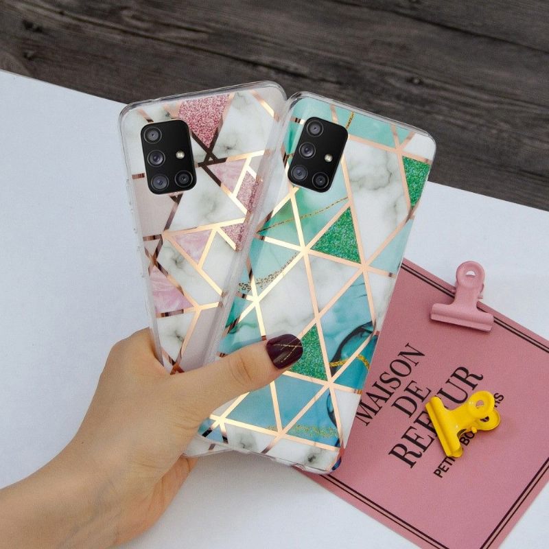 Hoesje voor Samsung Galaxy A51 5G Flexibele Geometrie