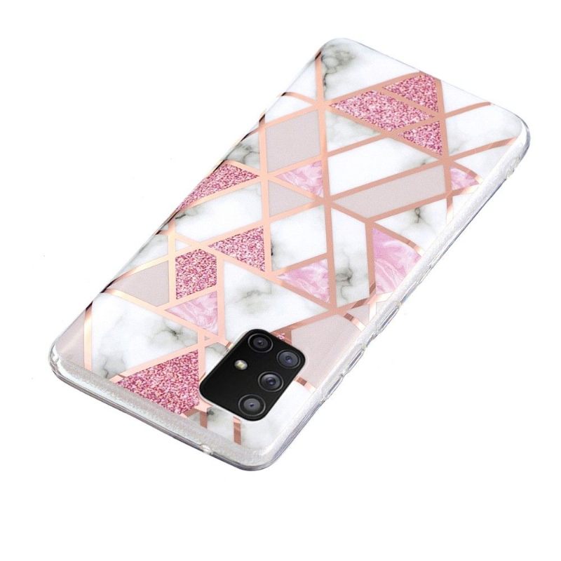 Hoesje voor Samsung Galaxy A51 5G Flexibele Geometrie