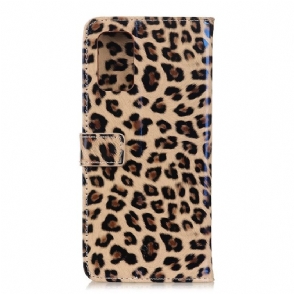 Leren Hoesje voor Samsung Galaxy A51 5G Bescherming Luipaard