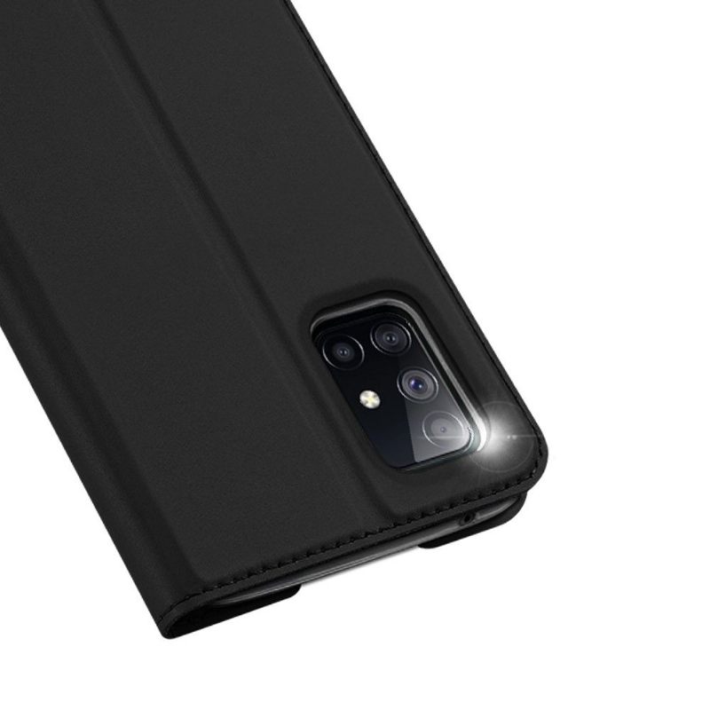 Leren Hoesje voor Samsung Galaxy A51 5G Zakelijk Satijneffect