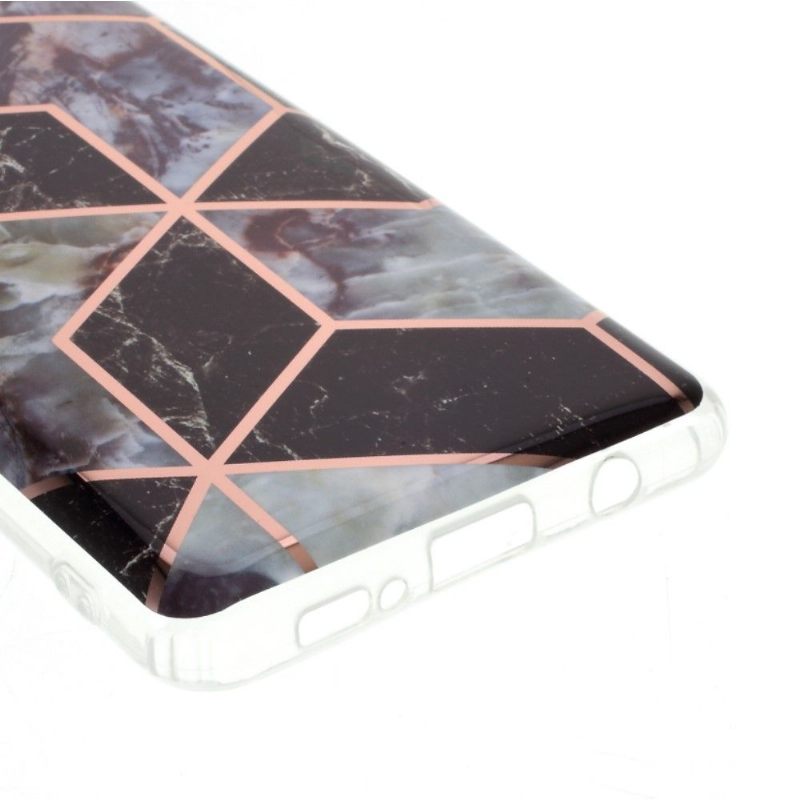 Telefoonhoesje voor Samsung Galaxy A51 5G Bescherming Geometrisch Marmer