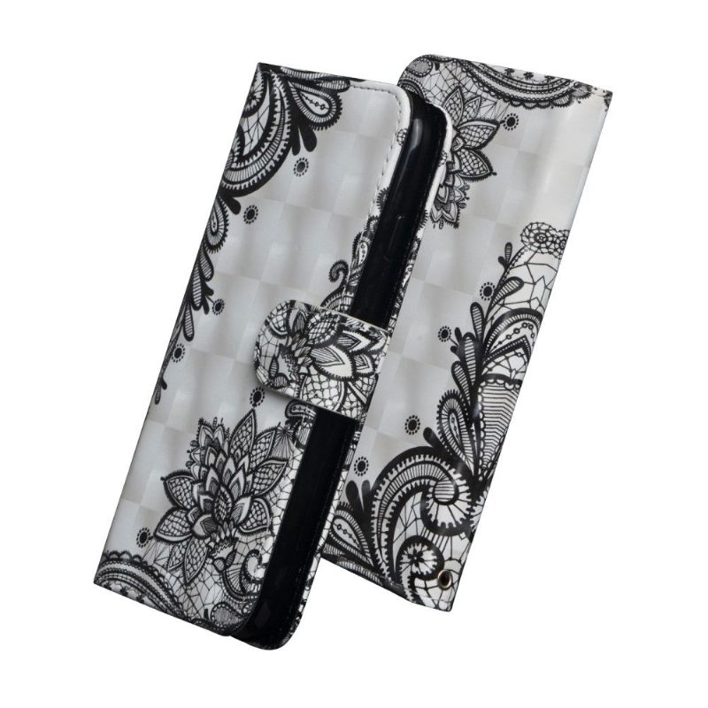 Folio-hoesje voor Nokia 7.2 Kant Bloemen