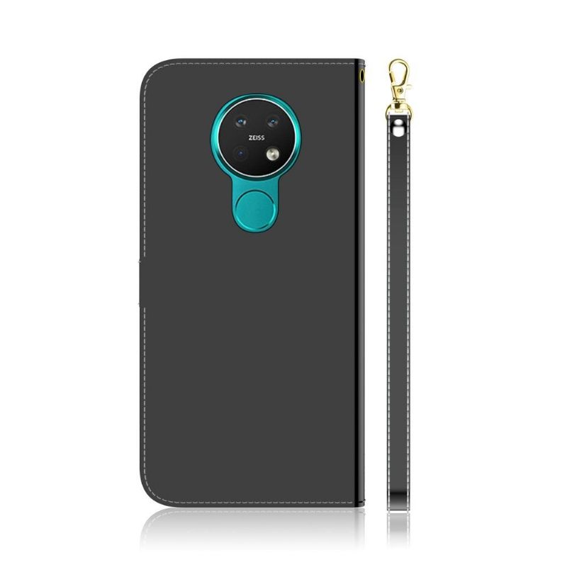 Folio-hoesje voor Nokia 7.2 Spiegeleffect Van Kunstleer
