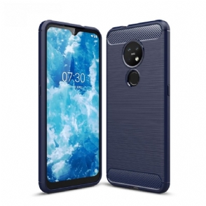 Hoesje voor Nokia 7.2 Anti-fall Flexibel Geborsteld Effect