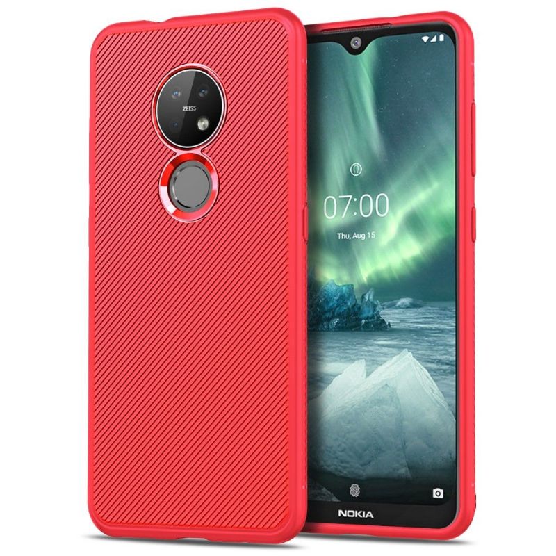 Hoesje voor Nokia 7.2 Geribbelde Effectslang