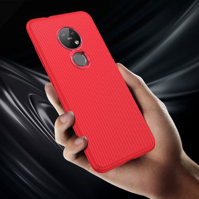Hoesje voor Nokia 7.2 Geribbelde Effectslang