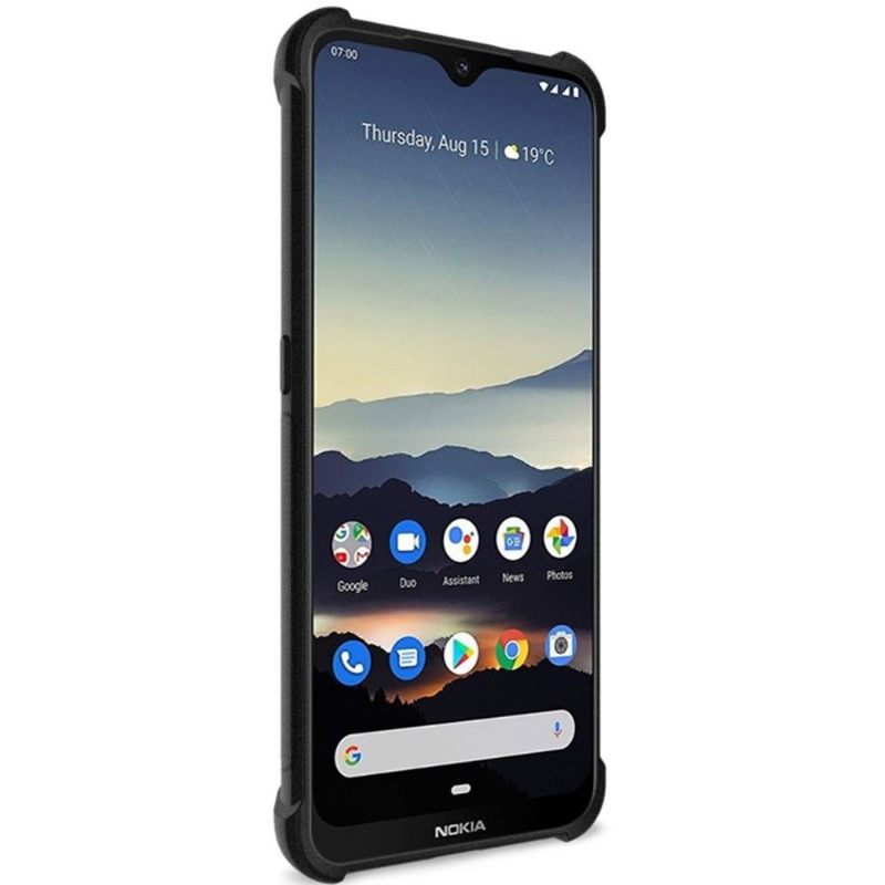 Telefoonhoesje voor Nokia 7.2 Bescherming Class Protect Schokbestendig - Mat Zwart