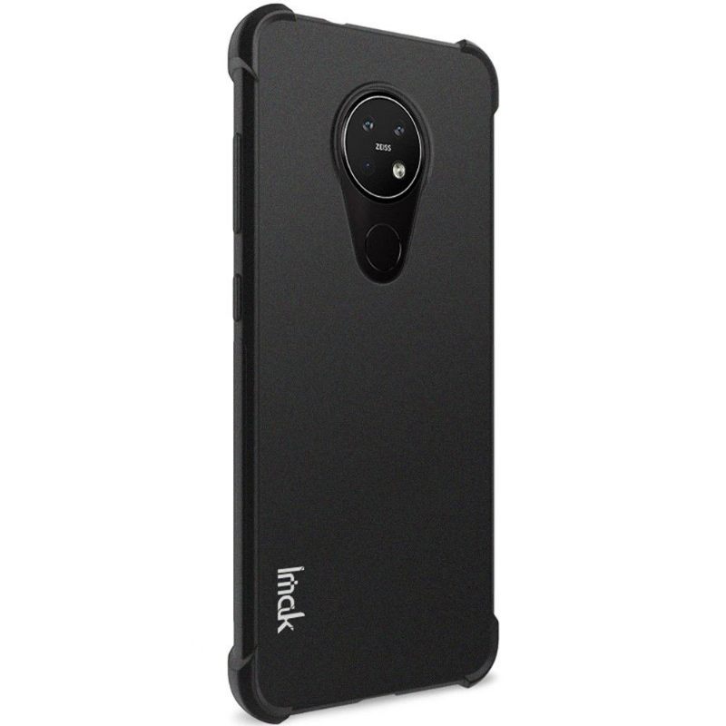 Telefoonhoesje voor Nokia 7.2 Bescherming Class Protect Schokbestendig - Mat Zwart