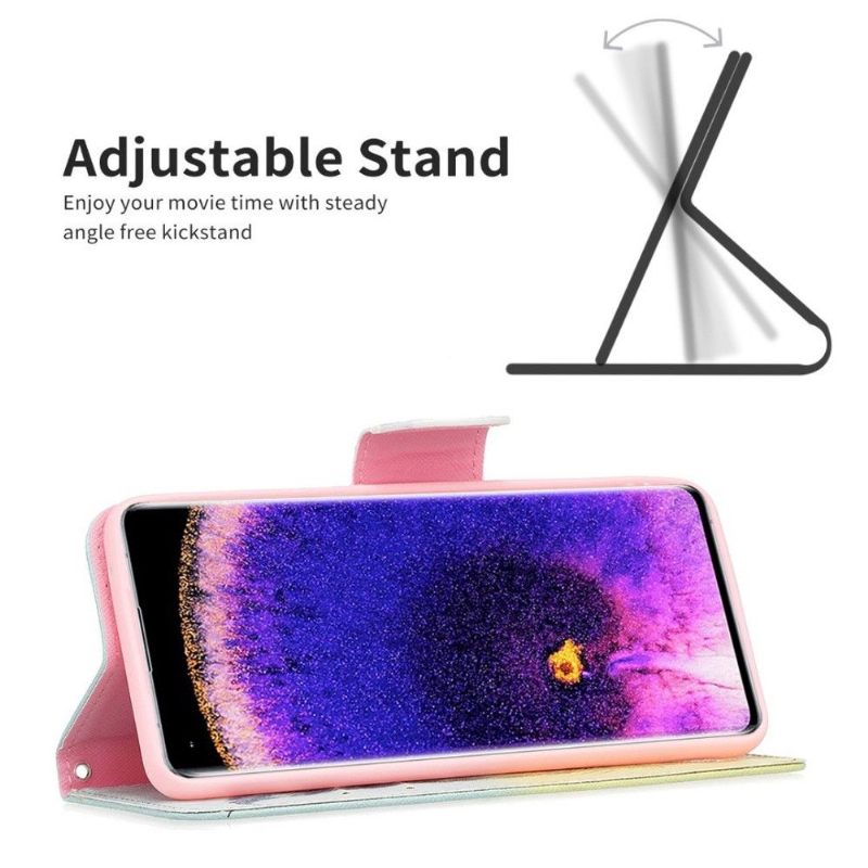Folio-hoesje voor Oppo Reno 7 Quill En Citaat
