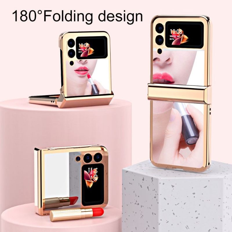 Hoesje voor Samsung Galaxy Z Flip 3 5G Folio-hoesje Luxe Spiegeleffect