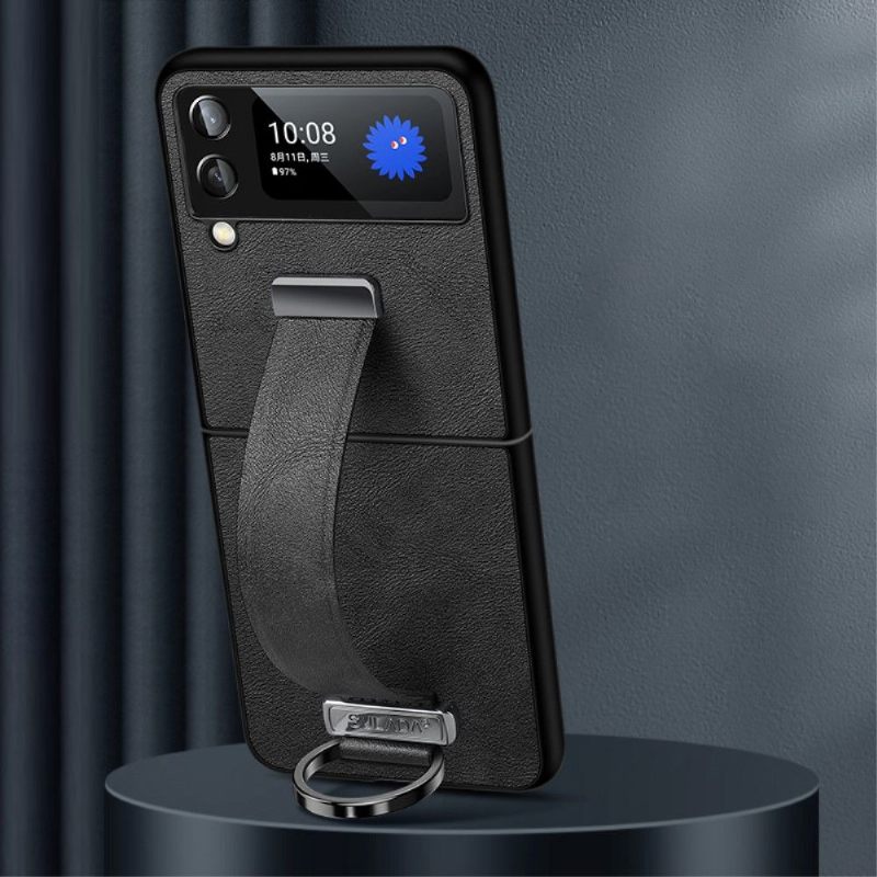 Hoesje voor Samsung Galaxy Z Flip 3 5G Folio-hoesje Sulada Met Riem
