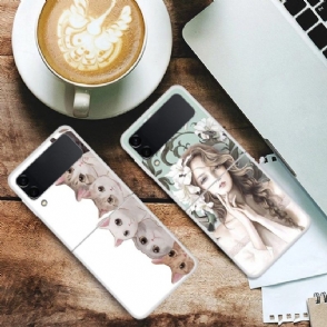 Hoesje voor Samsung Galaxy Z Flip 3 5G Meisje