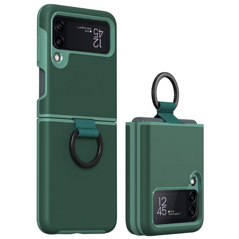Hoesje voor Samsung Galaxy Z Flip 3 5G Stijve Metalen Ring