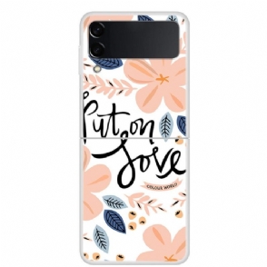 Hoesje voor Samsung Galaxy Z Flip 3 5G Zet Liefde Op