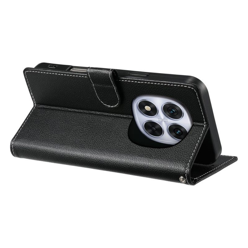 Flip Case Leren Xiaomi Redmi Note 15 Pro Plus 5g Effen Kunstleer