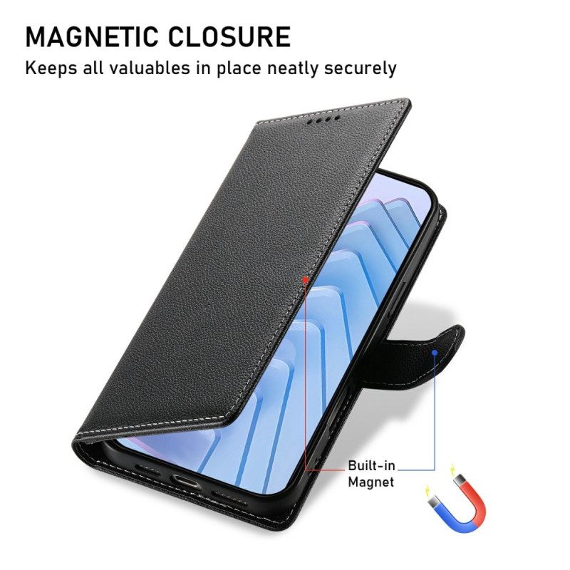 Flip Case Leren Xiaomi Redmi Note 15 Pro Plus 5g Effen Kunstleer