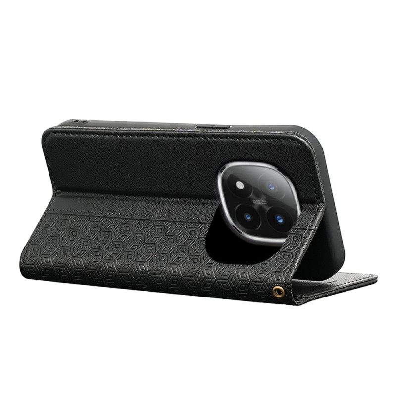 Flip Case Leren Xiaomi Redmi Note 15 Pro Plus 5g Flipcover Met Bandje En Rand