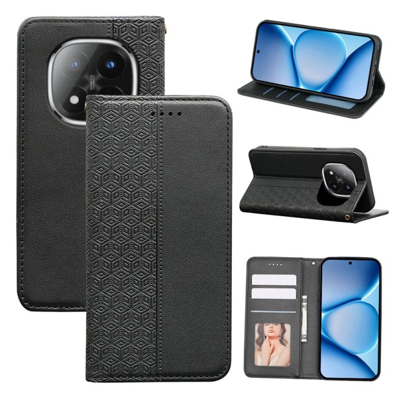 Flip Case Leren Xiaomi Redmi Note 15 Pro Plus 5g Flipcover Met Bandje En Rand