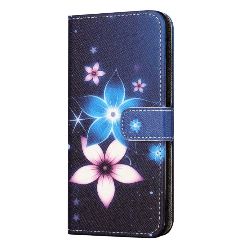 Flip Case Leren Xiaomi Redmi Note 15 Pro Plus 5g Maanbloemen