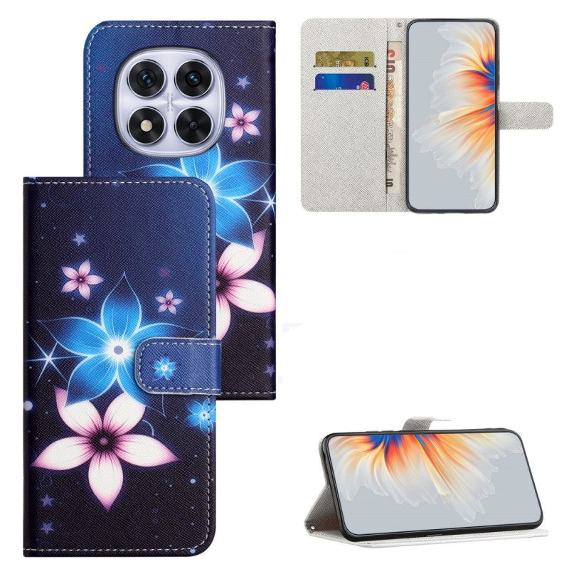 Flip Case Leren Xiaomi Redmi Note 15 Pro Plus 5g Maanbloemen