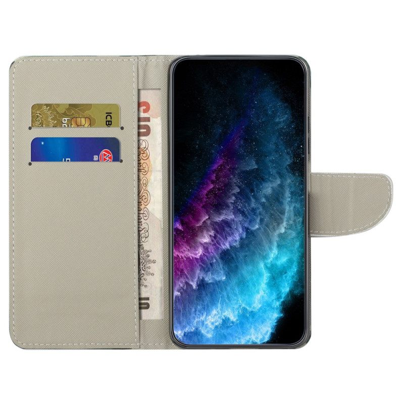 Flip Case Leren Xiaomi Redmi Note 15 Pro Plus 5g Sprankelende Vlinders
