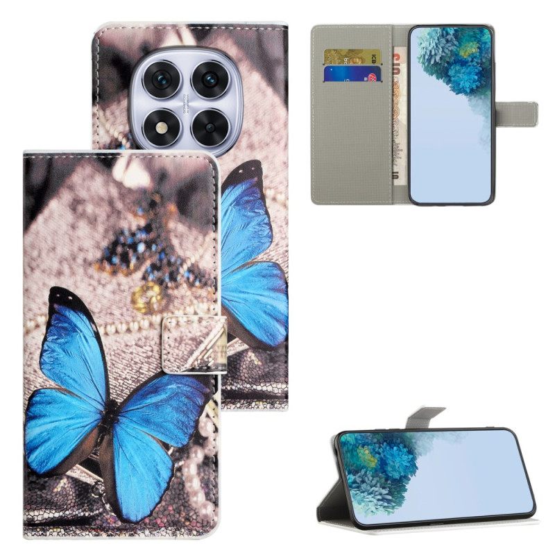 Folio-hoesje Xiaomi Redmi Note 15 Pro Plus 5g Blauwe Vlinder