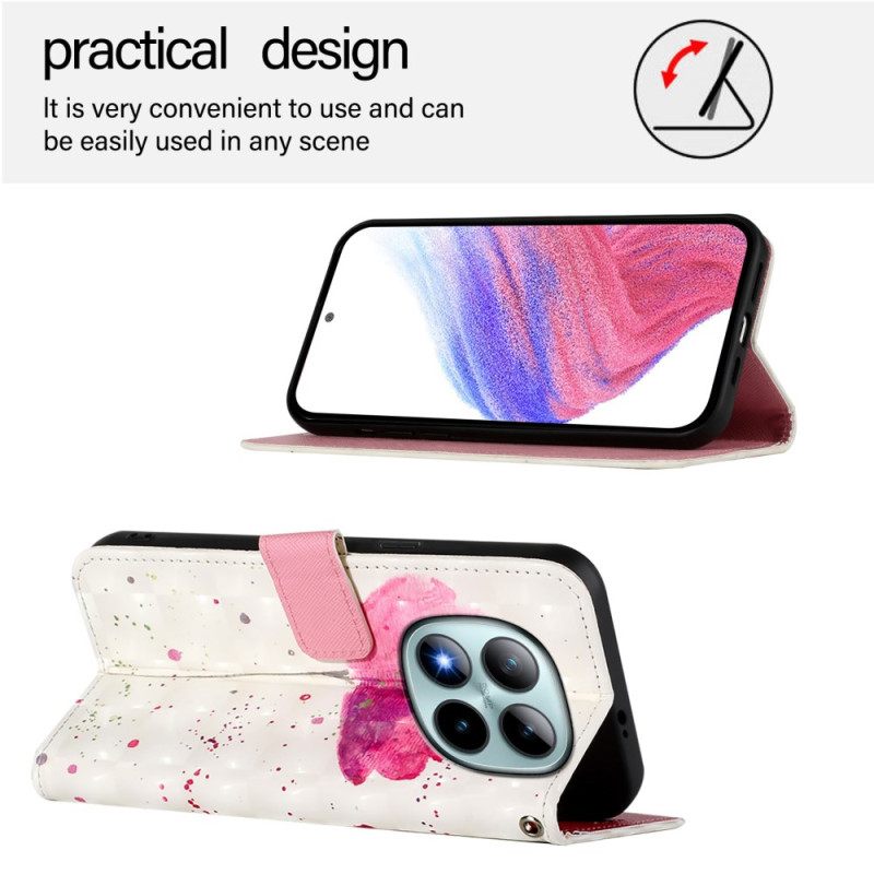 Folio-hoesje Xiaomi Redmi Note 15 Pro Plus 5g Klaproos