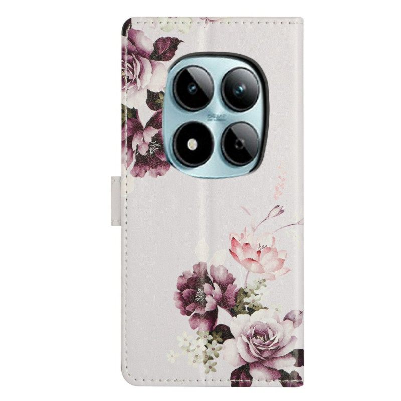 Folio-hoesje Xiaomi Redmi Note 15 Pro Plus 5g Roze Kruis