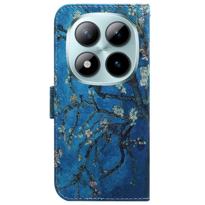 Folio-hoesje Xiaomi Redmi Note 15 Pro Plus 5g Telefoonhoesje Abrikozenbloesems