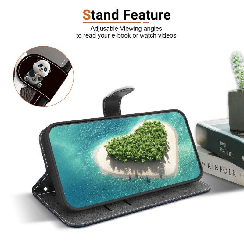 Folio-hoesje Xiaomi Redmi Note 15 Pro Plus 5g Telefoonhoesje Melkthee Panda