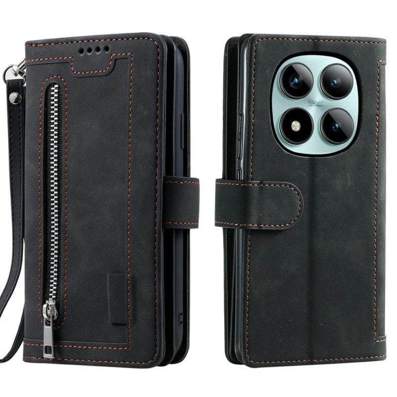 Folio-hoesje Xiaomi Redmi Note 15 Pro Plus 5g Telefoonhoesje Portemonnee Met 9 Kaartsleuven