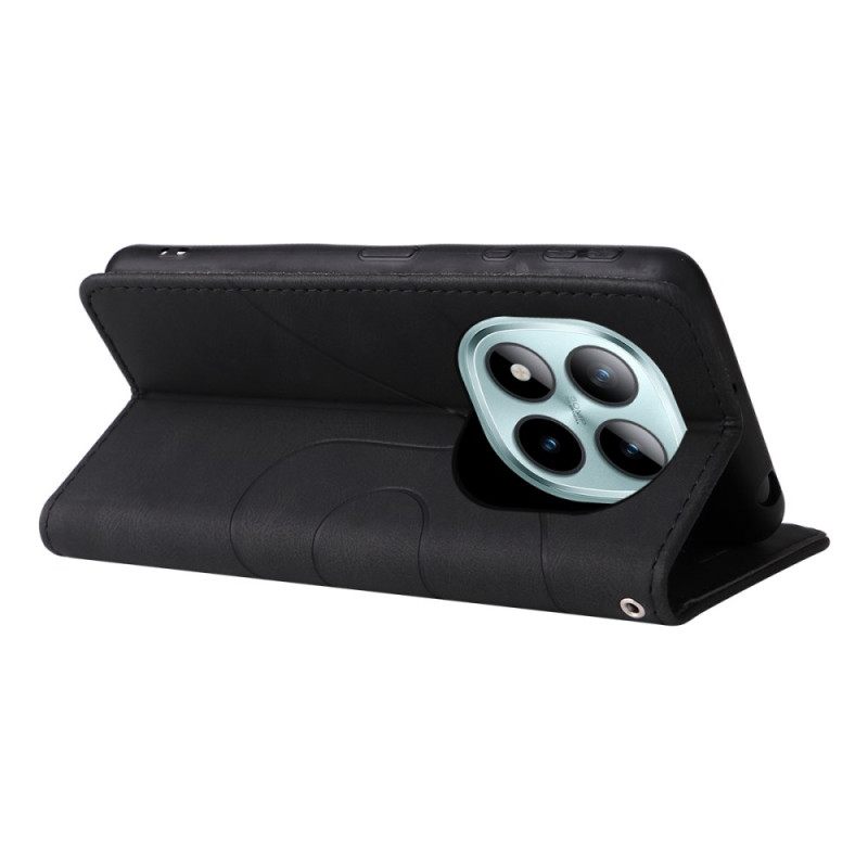 Folio-hoesje Xiaomi Redmi Note 15 Pro Plus 5g Telefoonhoesje Tweekleurig Golvend