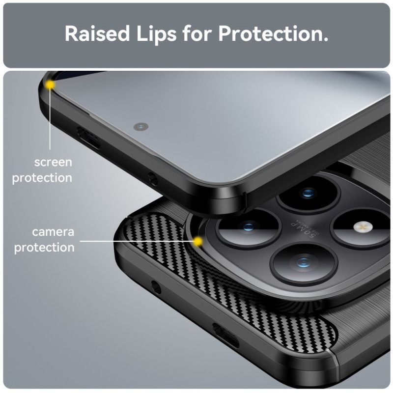 Hoesje Xiaomi Redmi Note 15 Pro Plus 5g Geborsteld Koolstofvezel