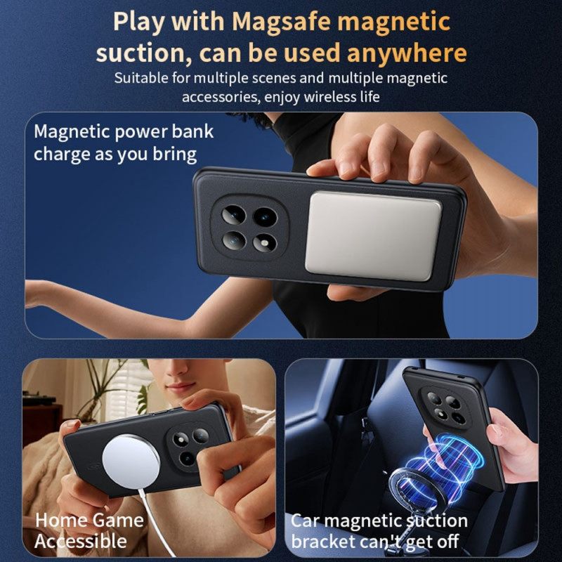 Hoesje Xiaomi Redmi Note 15 Pro Plus 5g Magnetisch Leereffect Bescherming Hoesje