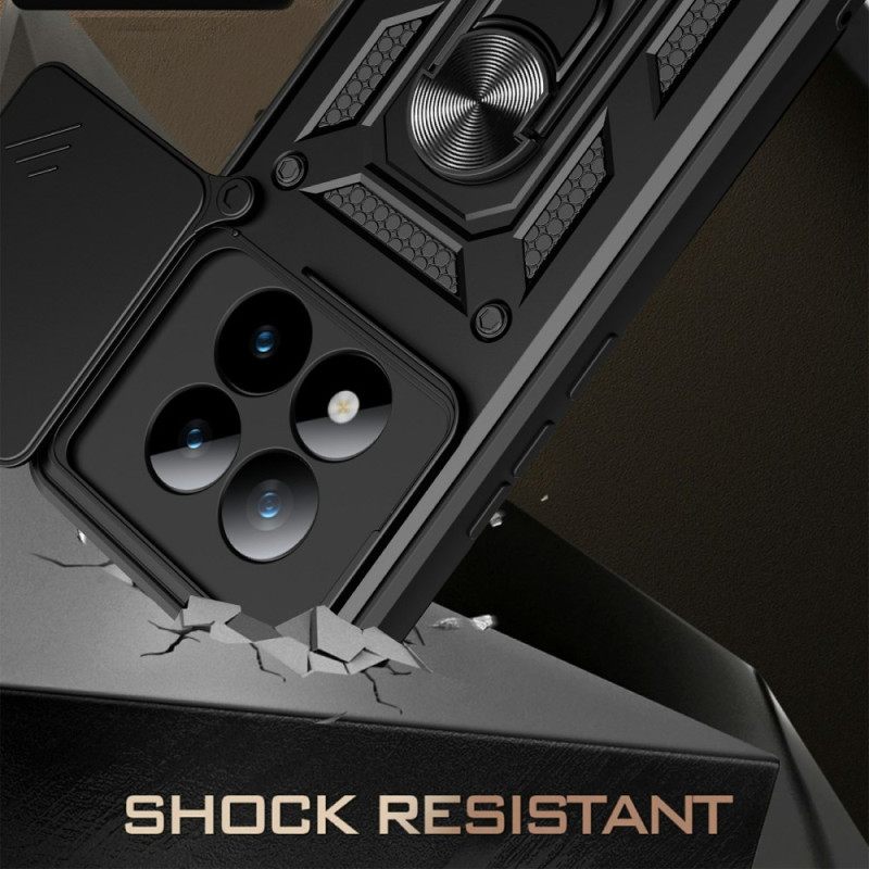 Hoesje Xiaomi Redmi Note 15 Pro Plus 5g Schuifbare Camerabescherming En Geïntegreerde Standaard Bescherming Hoesje