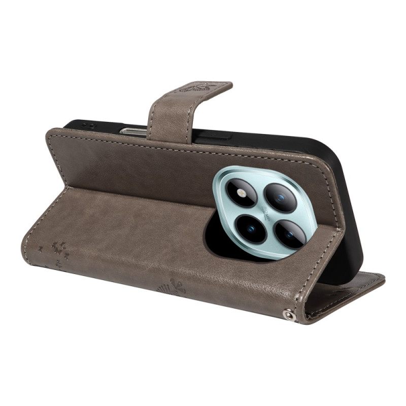 Leren Hoesje Voor Xiaomi Redmi Note 15 Pro Plus 5g Kat En Boom