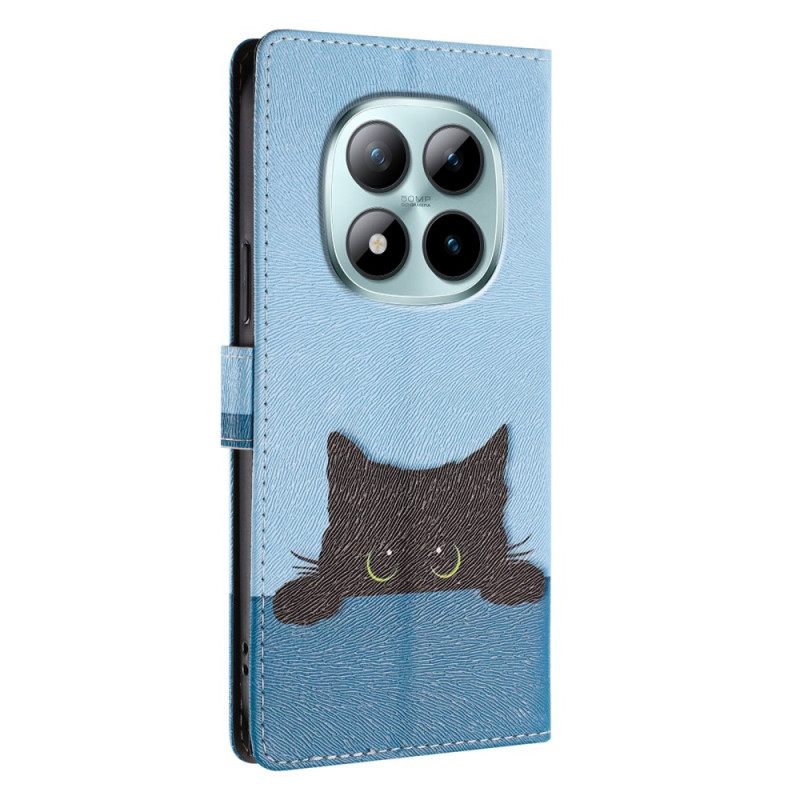 Leren Hoesje Voor Xiaomi Redmi Note 15 Pro Plus 5g Kleine Kat