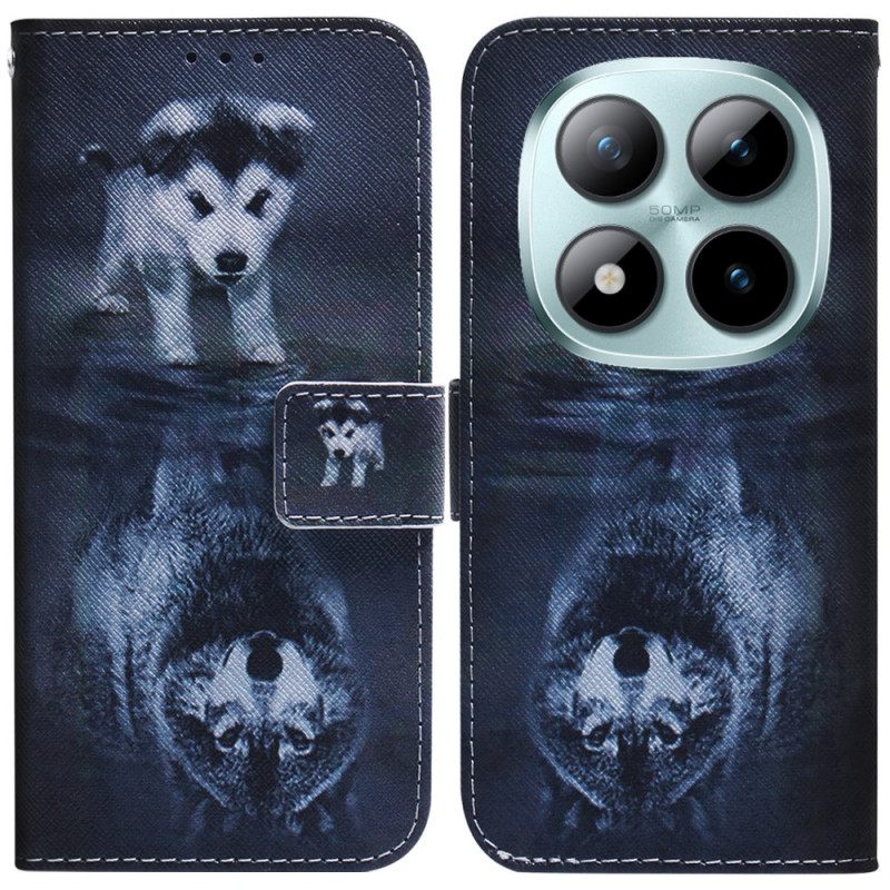 Leren Hoesje Voor Xiaomi Redmi Note 15 Pro Plus 5g Puppydroom