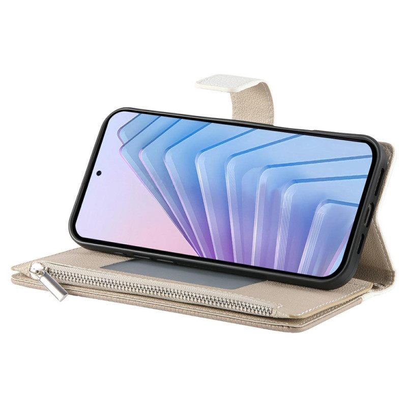 Leren Hoesje Voor Xiaomi Redmi Note 15 Pro Plus 5g Tweekleurig Met Bandjes