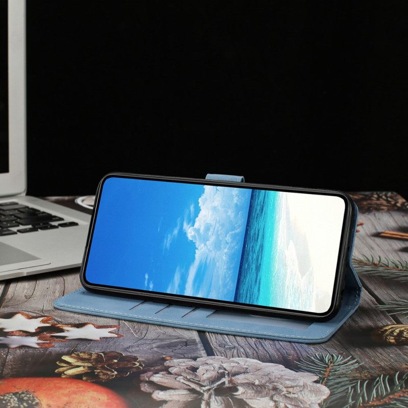 Leren Hoesje Voor Xiaomi Redmi Note 15 Pro Plus 5g Vlinder- En Bloemendesign