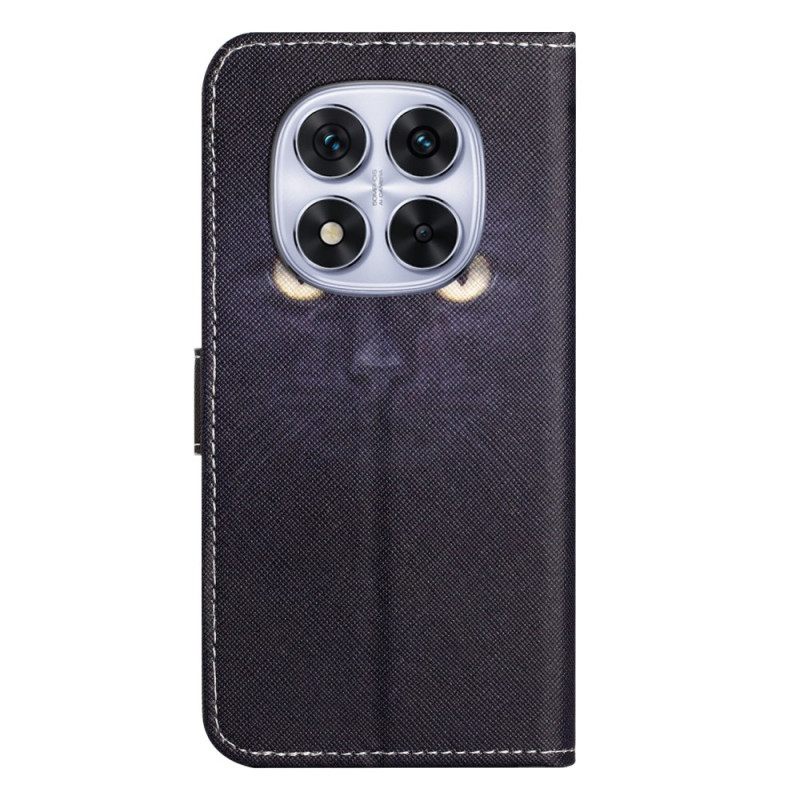 Leren Hoesje Voor Xiaomi Redmi Note 15 Pro Plus 5g Zwarte Kat