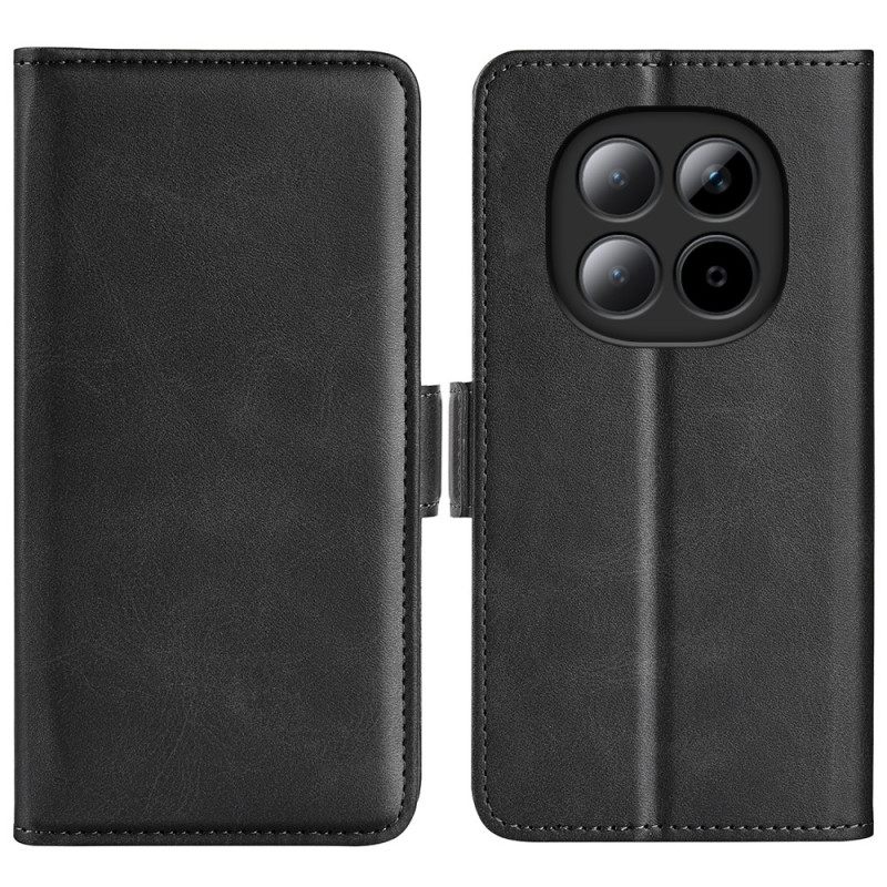 Leren Hoesje Xiaomi Redmi Note 15 Pro Plus 5g Dubbele Sluiting Bescherming Hoesje