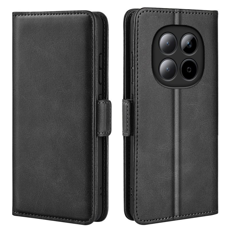 Leren Hoesje Xiaomi Redmi Note 15 Pro Plus 5g Dubbele Sluiting Bescherming Hoesje