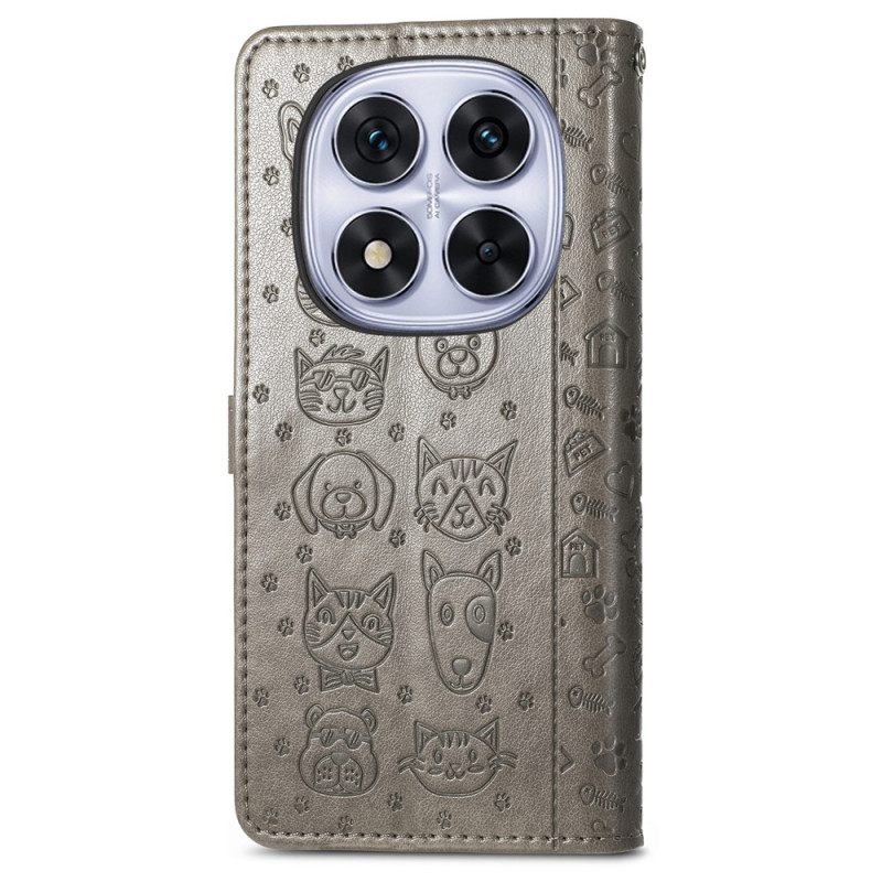 Leren Hoesje Xiaomi Redmi Note 15 Pro Plus 5g Geanimeerde Dieren