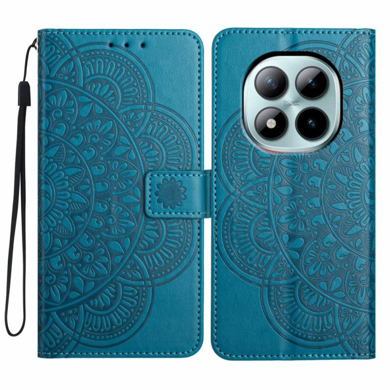 Leren Hoesje Xiaomi Redmi Note 15 Pro Plus 5g Mandala-gravure Bescherming Hoesje